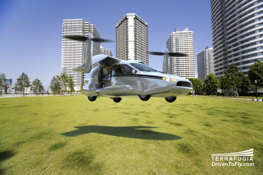 flying car grass