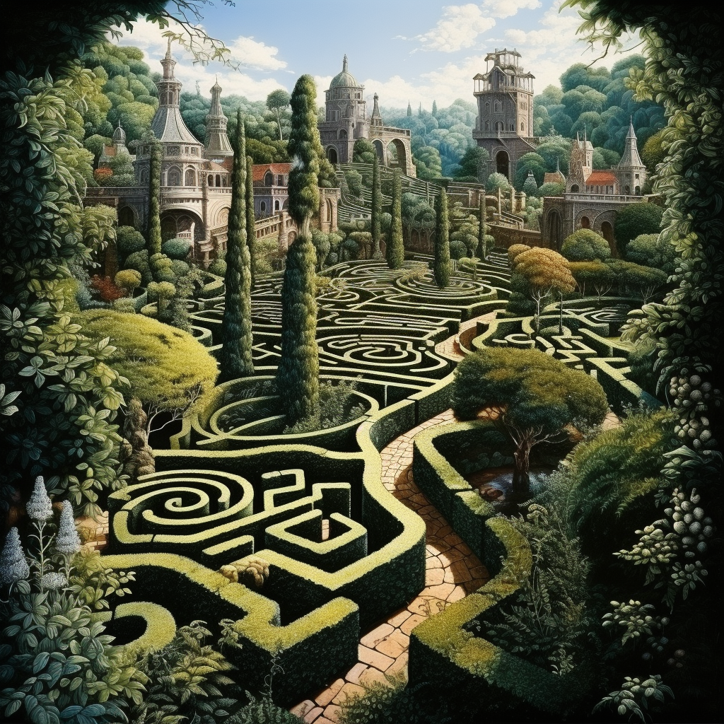 The Garden of Forking Paths: A Labyrinth of Time and Narrative – Wondergressive